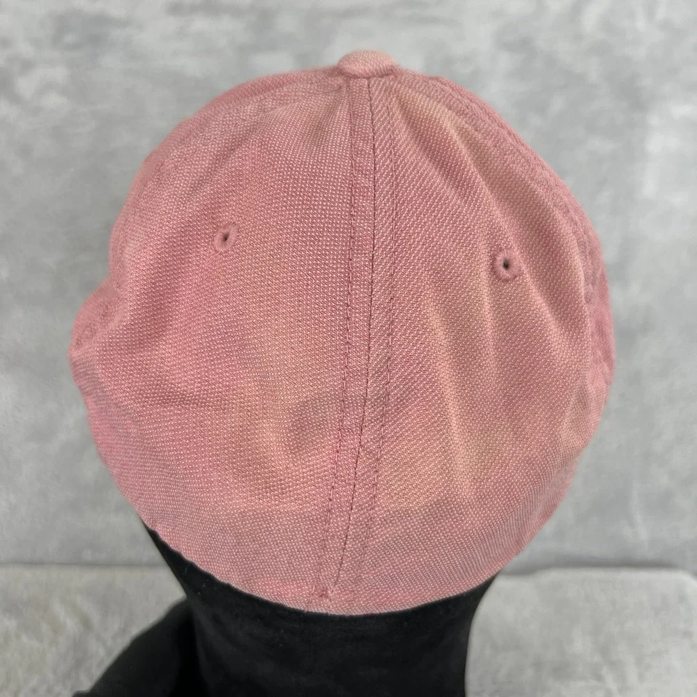 TravisMathew Flexfit Golf Hat S/M Pink Logo Patch Fitted Country Club Cap